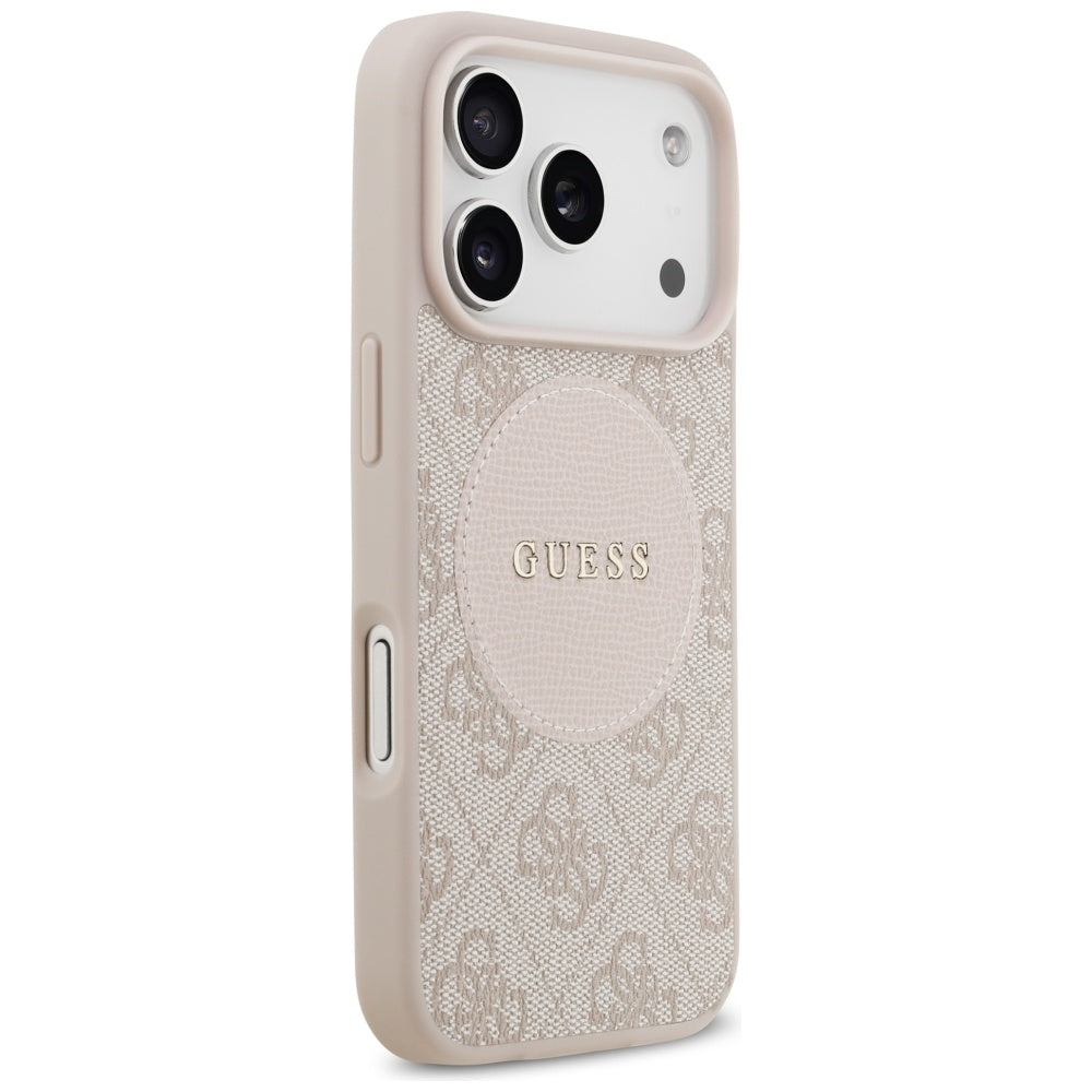 Guess 4G Circle Classic Logo MagSafe Case for iPhone 17 Pro - Pink_3
