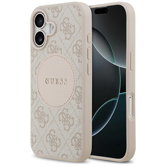 Guess 4G Circle Classic Logo MagSafe Case for iPhone 17 - Pink_0