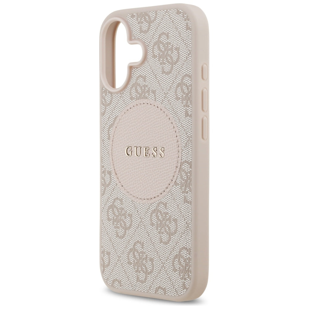 Guess 4G Circle Classic Logo MagSafe Case for iPhone 17 - Pink_5