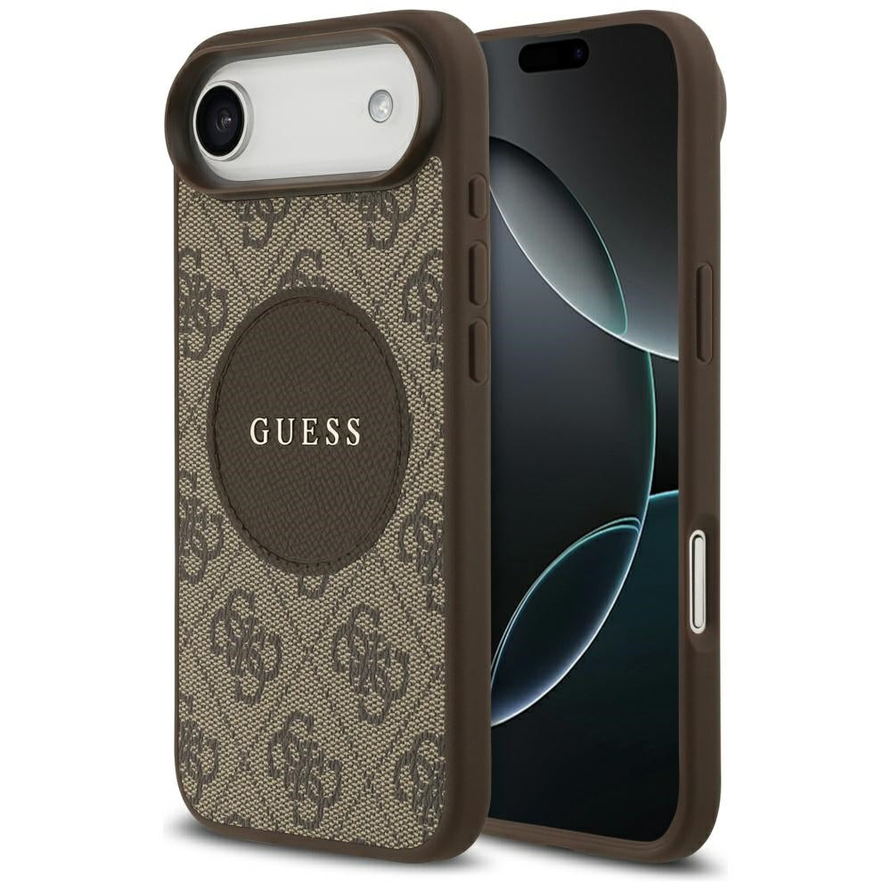Guess 4G Circle Classic Logo MagSafe case for iPhone Air - brown_0
