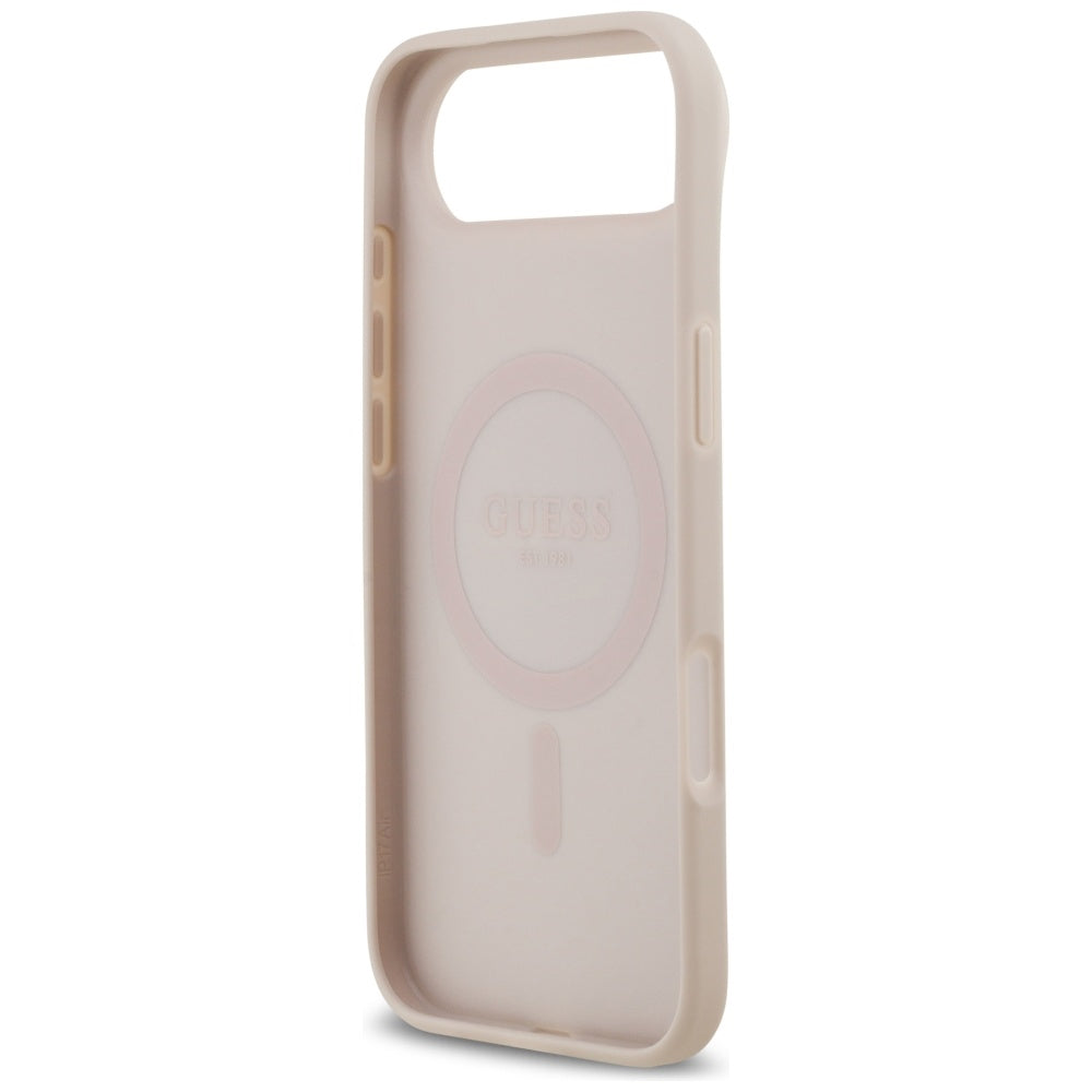 Guess 4G Circle Classic Logo MagSafe case for iPhone Air - pink_6