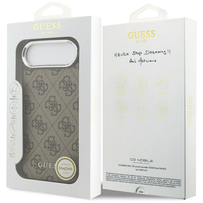 Guess 4G Classic Logo MagSafe Case for iPhone Air - Brown_7