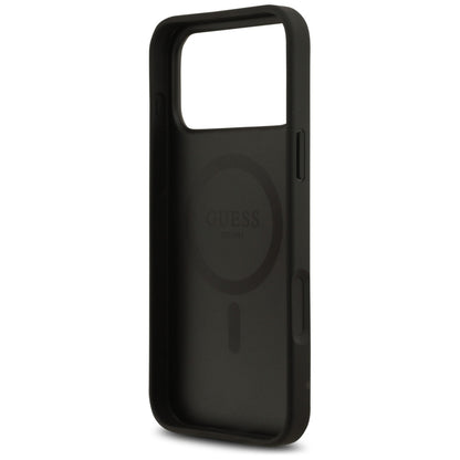 Guess 4G Flowers Print MagSafe case for iPhone 17 Pro - black_6