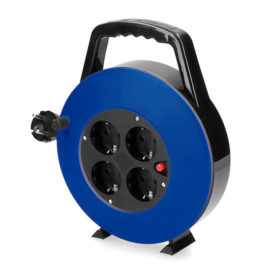 Enrolador de cabos para lar 10m de cabo 3x1mm 4 tomadas t/tl edm_0