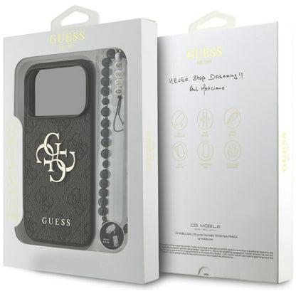 Guess 4G Strap 4G Classic Logo Case for iPhone 17 Pro - Black_7