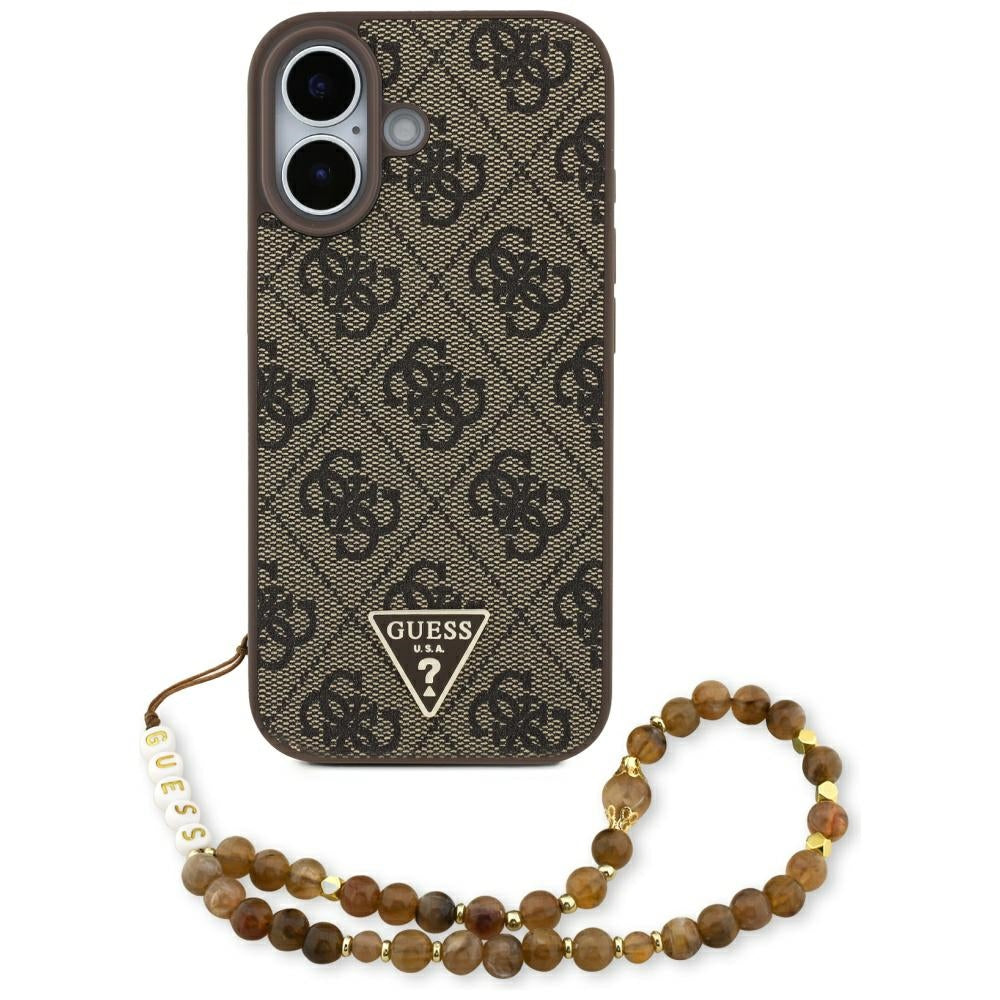 Guess 4G Strap Triangle Logo MagSafe case for iPhone 17 - brown_0