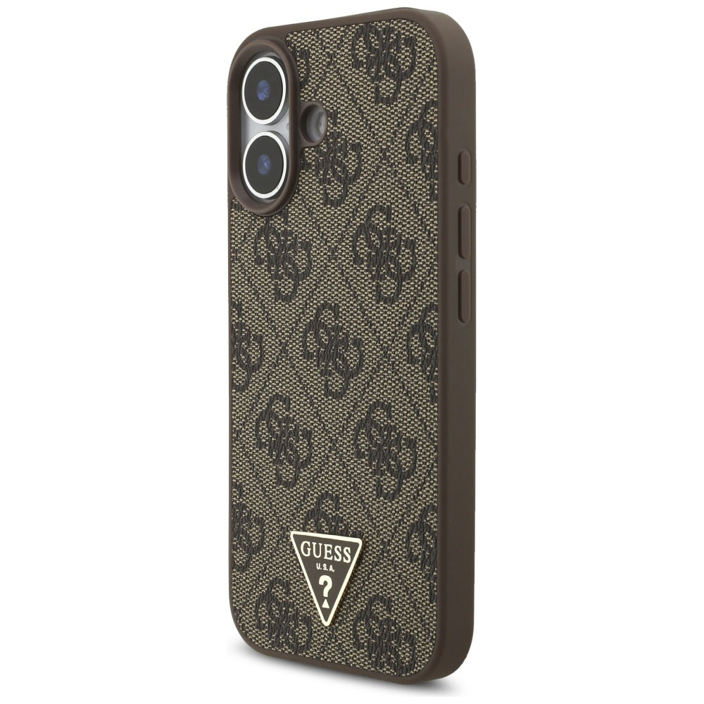 Guess 4G Strap Triangle Logo MagSafe case for iPhone 17 - brown_2