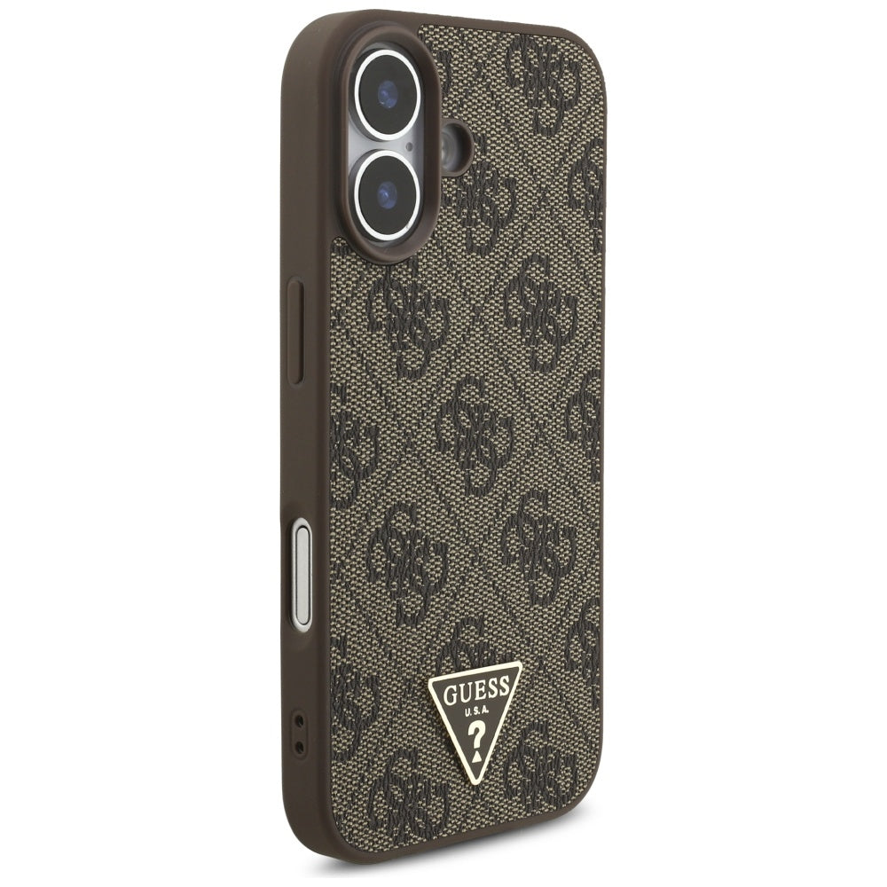 Guess 4G Strap Triangle Logo MagSafe case for iPhone 17 - brown_3