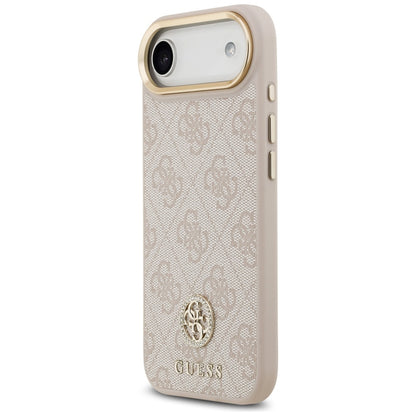 Guess 4G Strass Logo &amp; Big Strap Metal Buttons MagSafe Case for iPhone Air - Pink_1