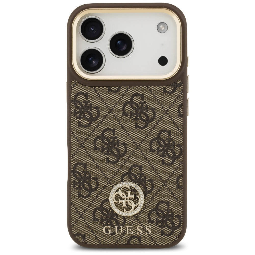 Guess 4G Strass Logo MagSafe case for iPhone 17 Pro - brown_2