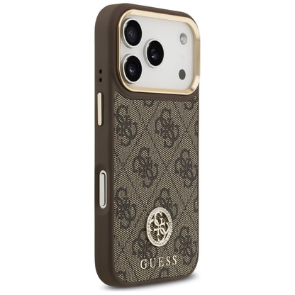 Guess 4G Strass Logo MagSafe case for iPhone 17 Pro - brown_3