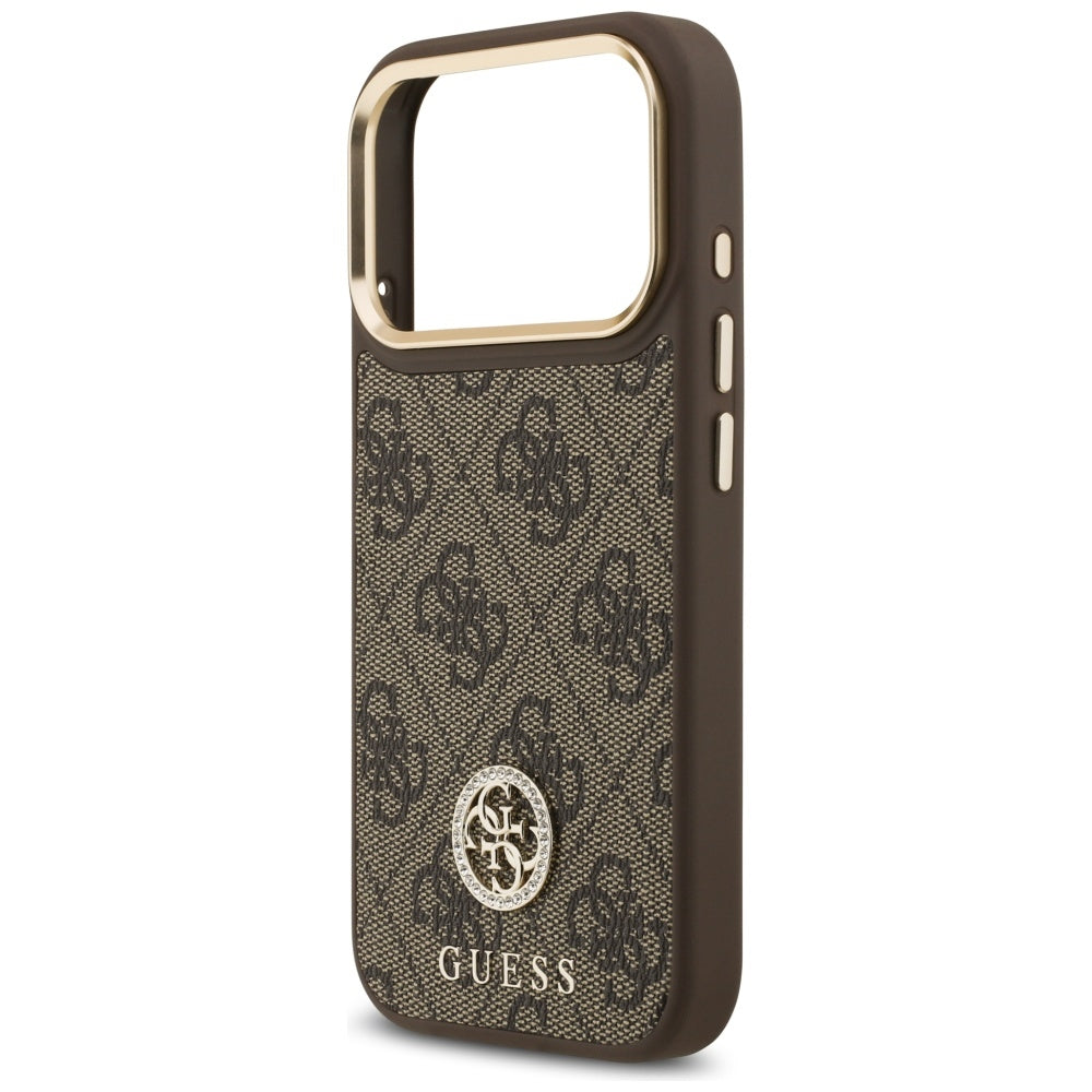 Guess 4G Strass Logo MagSafe case for iPhone 17 Pro - brown_5