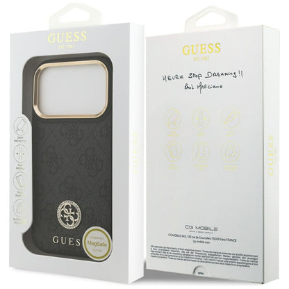 Guess 4G Strass Logo MagSafe case for iPhone 17 Pro - black_7