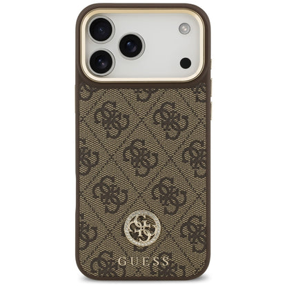Guess 4G Strass Logo MagSafe Case for iPhone 17 Pro Max - Brown_2