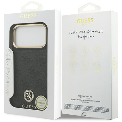 Guess 4G Strass Logo MagSafe Case for iPhone 17 Pro Max - Black_7