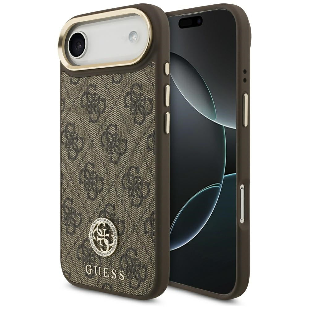 Guess 4G Strass Logo MagSafe Case for iPhone Air - Brown_0