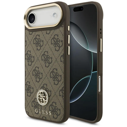 Guess 4G Strass Logo MagSafe Case for iPhone Air - Brown_0