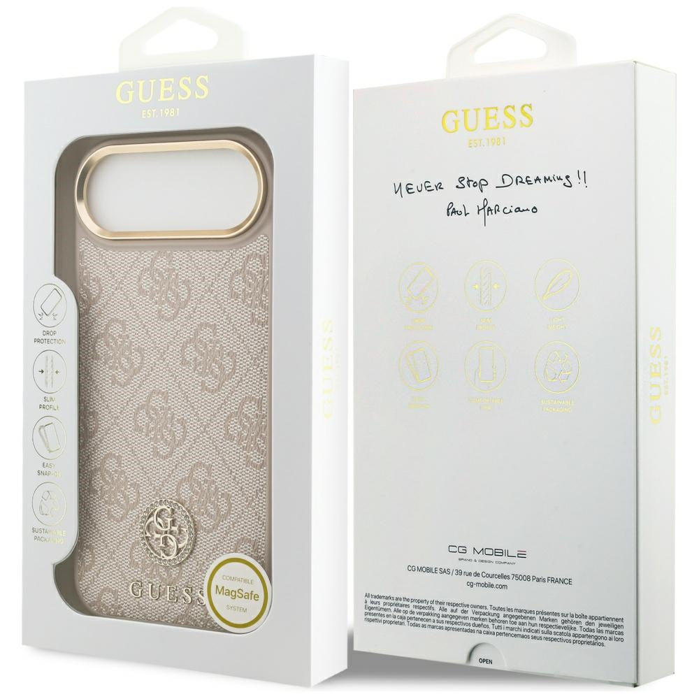 Guess 4G Strass Logo MagSafe Case for iPhone Air - Pink_7