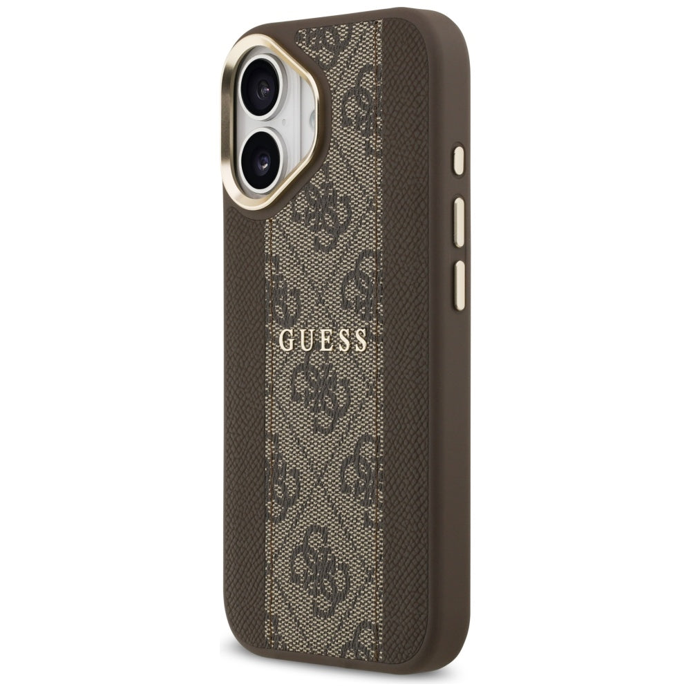 Guess 4G Stripe MagSafe case for iPhone 17 - brown_1