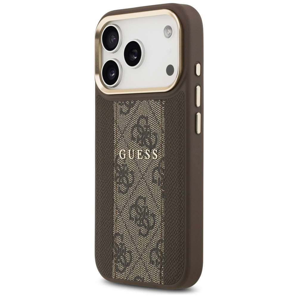 Guess 4G Stripe MagSafe case for iPhone 17 Pro - brown_1