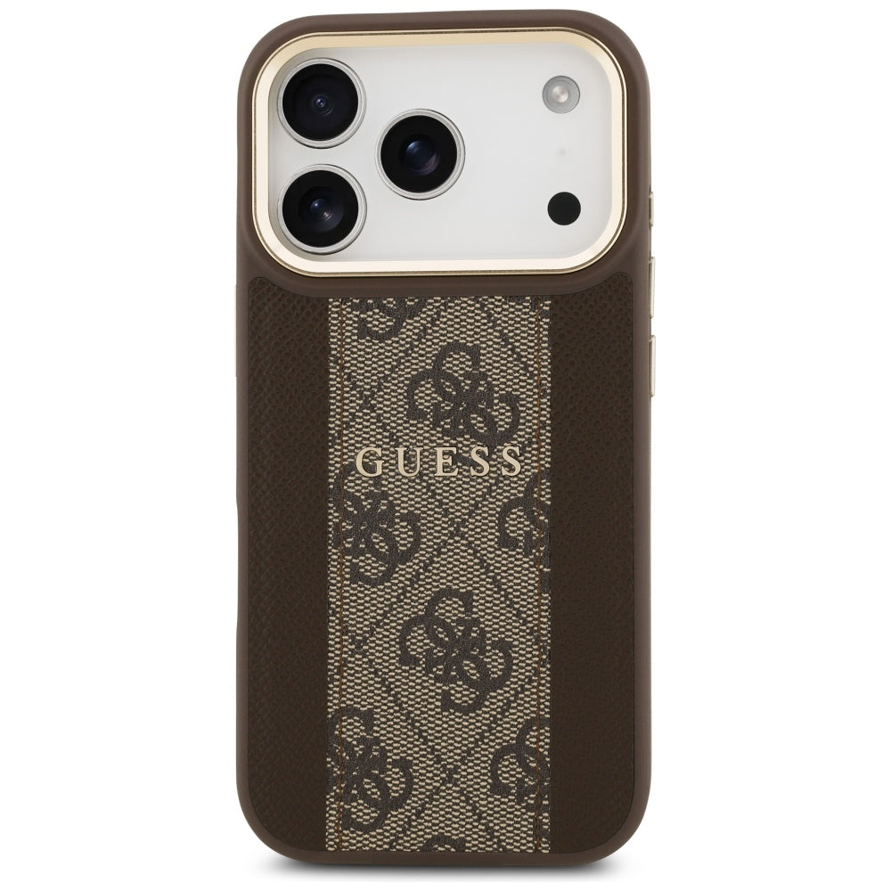 Guess 4G Stripe MagSafe case for iPhone 17 Pro - brown_2