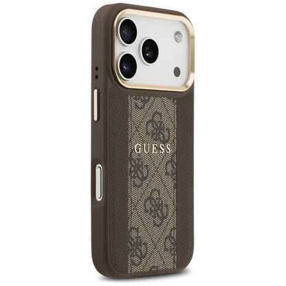 Guess 4G Stripe MagSafe case for iPhone 17 Pro - brown_3