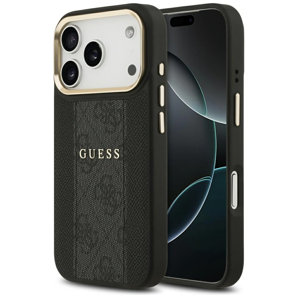 Guess 4G Stripe MagSafe case for iPhone 17 Pro - black_0