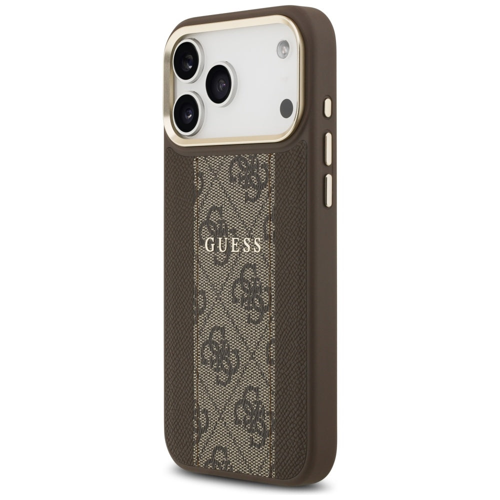 Guess 4G Stripe MagSafe case for iPhone 17 Pro Max - brown_1