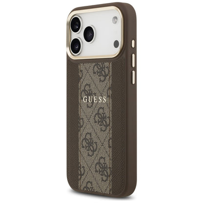 Guess 4G Stripe MagSafe case for iPhone 17 Pro Max - brown_1