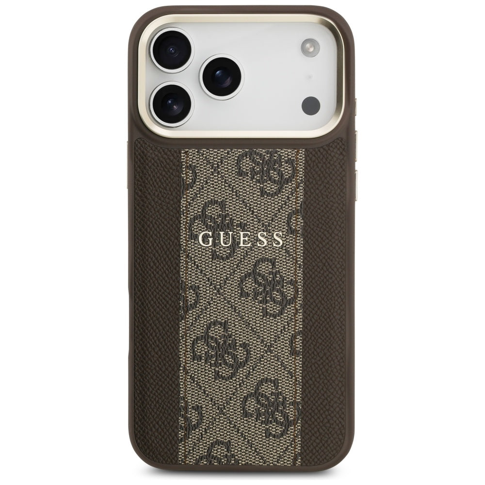 Guess 4G Stripe MagSafe case for iPhone 17 Pro Max - brown_2