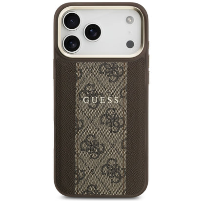Guess 4G Stripe MagSafe case for iPhone 17 Pro Max - brown_2