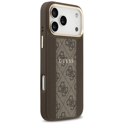 Guess 4G Stripe MagSafe case for iPhone 17 Pro Max - brown_3