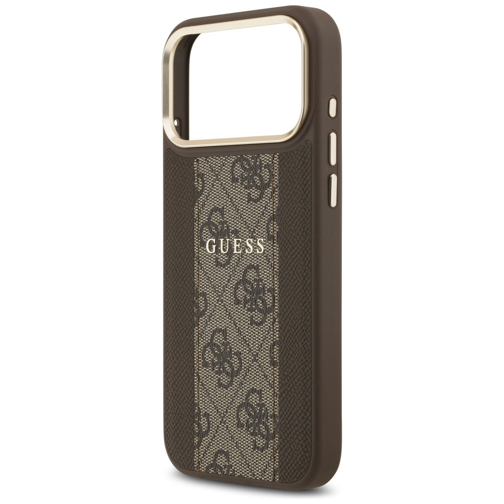 Guess 4G Stripe MagSafe case for iPhone 17 Pro Max - brown_5