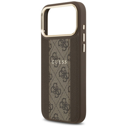 Guess 4G Stripe MagSafe case for iPhone 17 Pro Max - brown_5