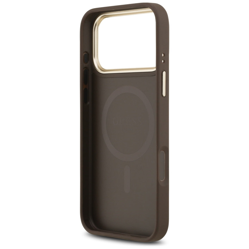 Guess 4G Stripe MagSafe case for iPhone 17 Pro Max - brown_6