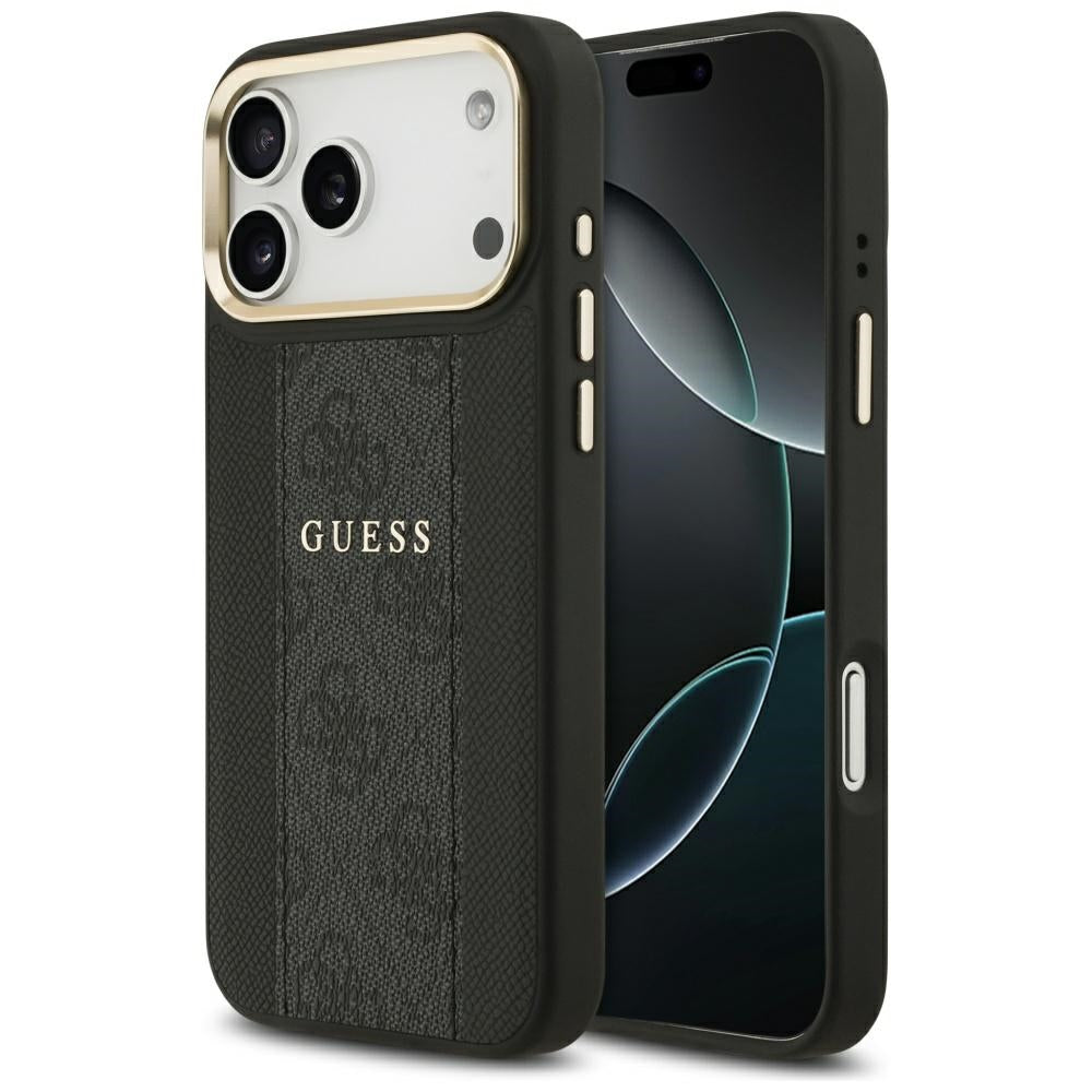 Guess 4G Stripe MagSafe case for iPhone 17 Pro Max - black_0