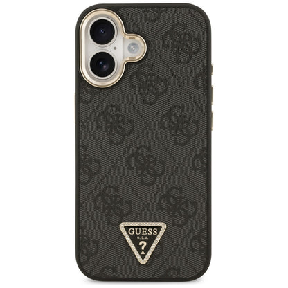 Guess 4G Triangle Logo MagSafe Case for iPhone 17 - Black and Gold_2