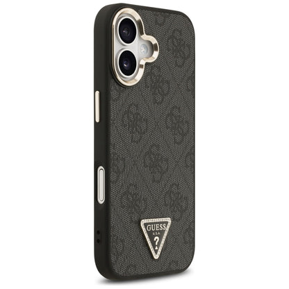 Guess 4G Triangle Logo MagSafe Case for iPhone 17 - Black and Gold_3
