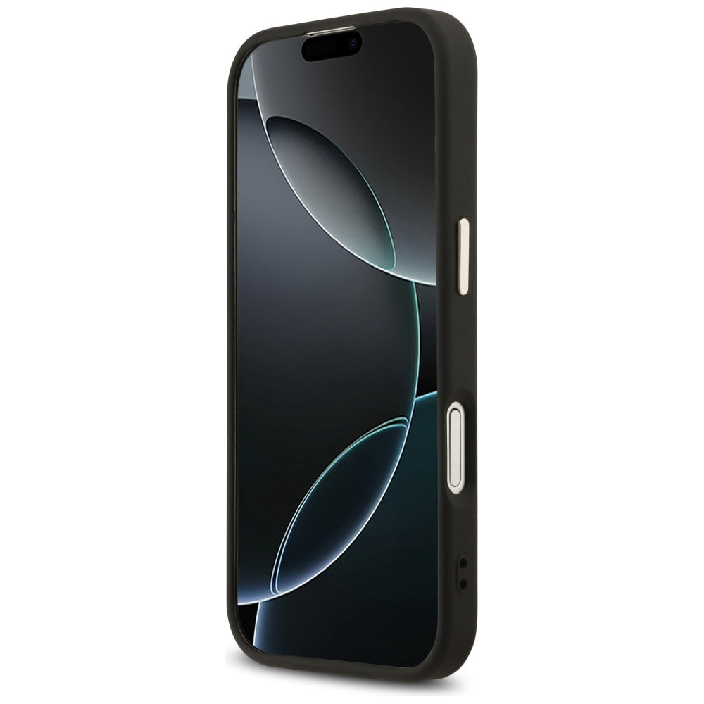 Guess 4G Triangle Logo MagSafe Case for iPhone 17 - Black and Gold_4