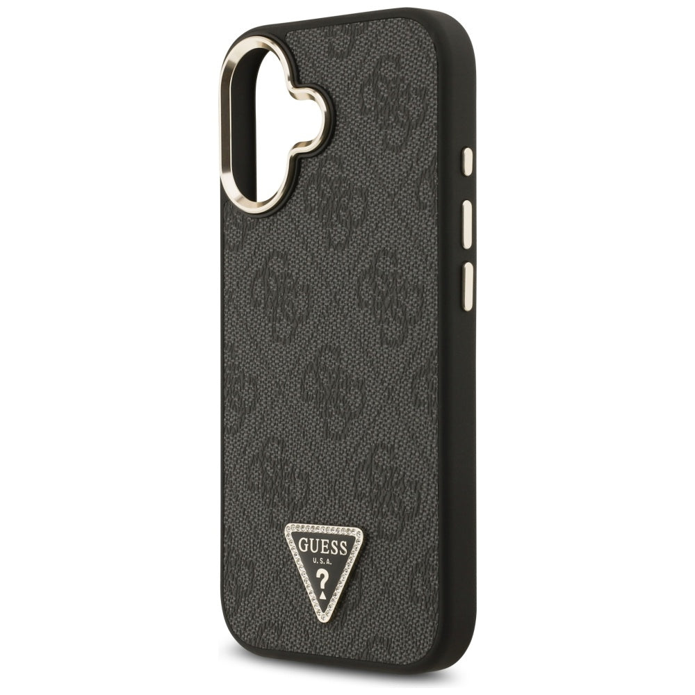 Guess 4G Triangle Logo MagSafe Case for iPhone 17 - Black and Gold_5