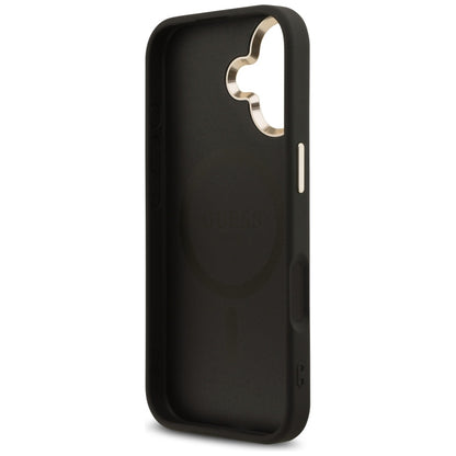 Guess 4G Triangle Logo MagSafe Case for iPhone 17 - Black and Gold_6