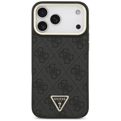 Guess 4G Triangle Logo MagSafe Case for iPhone 17 Pro Max - Black and Gold_2
