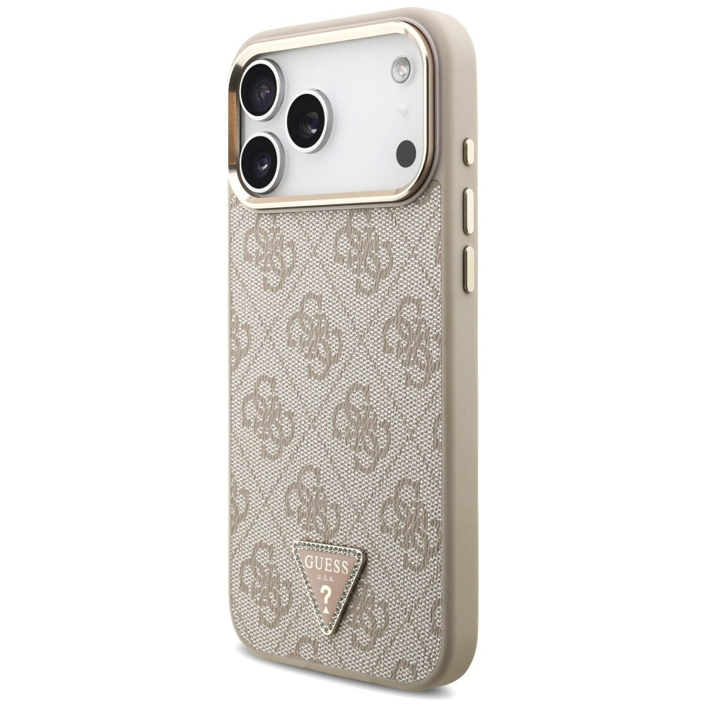 Guess 4G Triangle Logo MagSafe Case for iPhone 17 Pro Max - Rose Gold_1