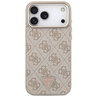 Guess 4G Triangle Logo MagSafe Case for iPhone 17 Pro Max - Rose Gold_2