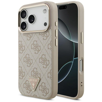 Guess 4G Triangle Logo MagSafe Case for iPhone 17 Pro - Rose Gold_0