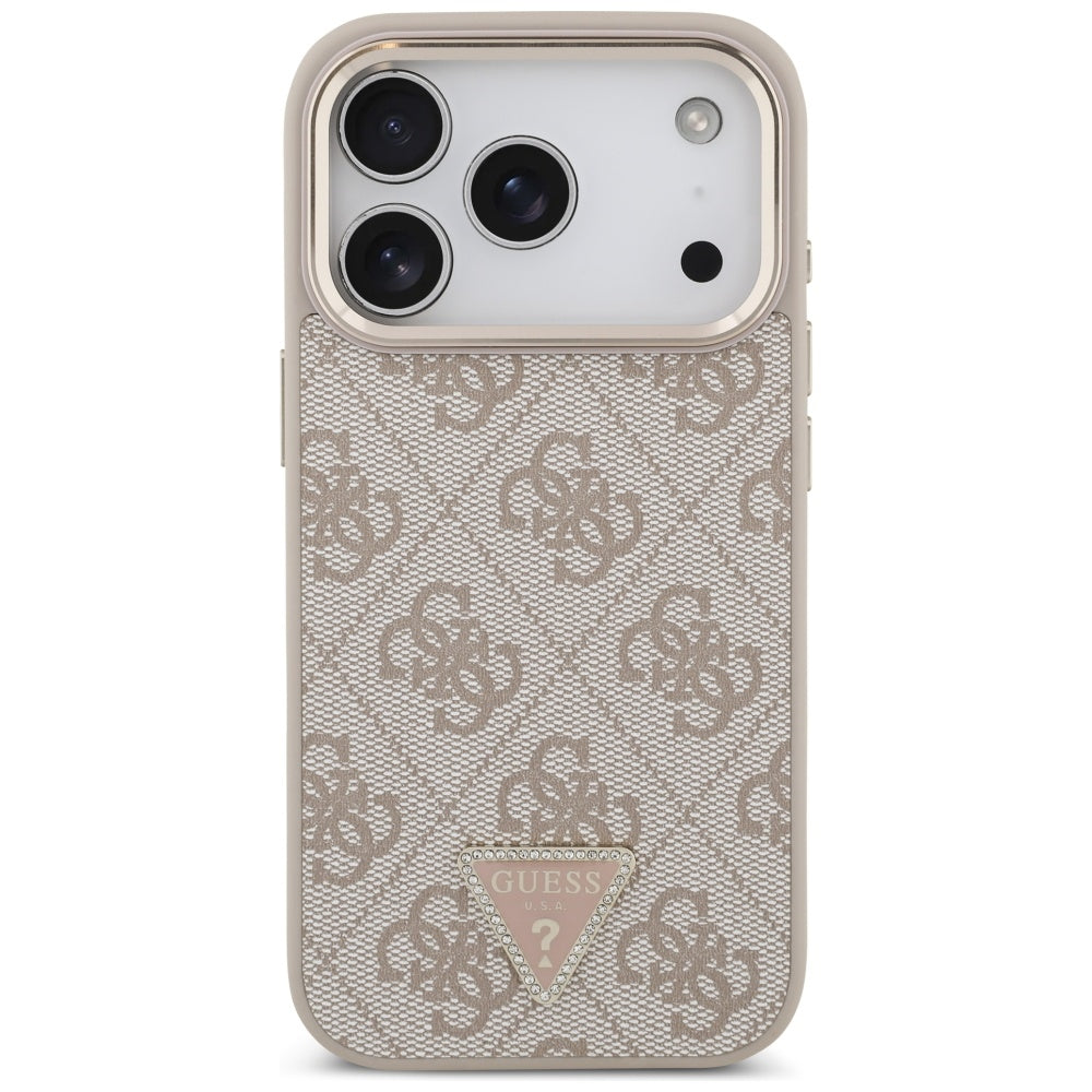 Guess 4G Triangle Logo MagSafe Case for iPhone 17 Pro - Rose Gold_2