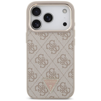 Guess 4G Triangle Logo MagSafe Case for iPhone 17 Pro - Rose Gold_2