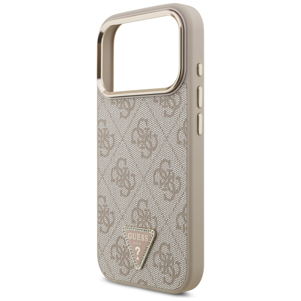 Guess 4G Triangle Logo MagSafe Case for iPhone 17 Pro - Rose Gold_5
