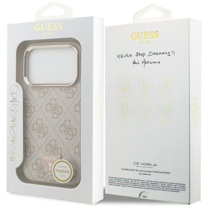 Guess 4G Triangle Logo MagSafe Case for iPhone 17 Pro - Rose Gold_7