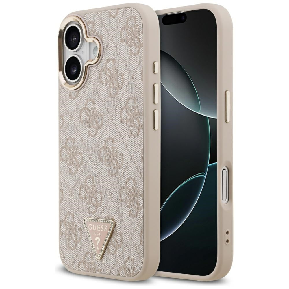 Guess 4G Triangle Logo MagSafe Case for iPhone 17 - Rose Gold_0